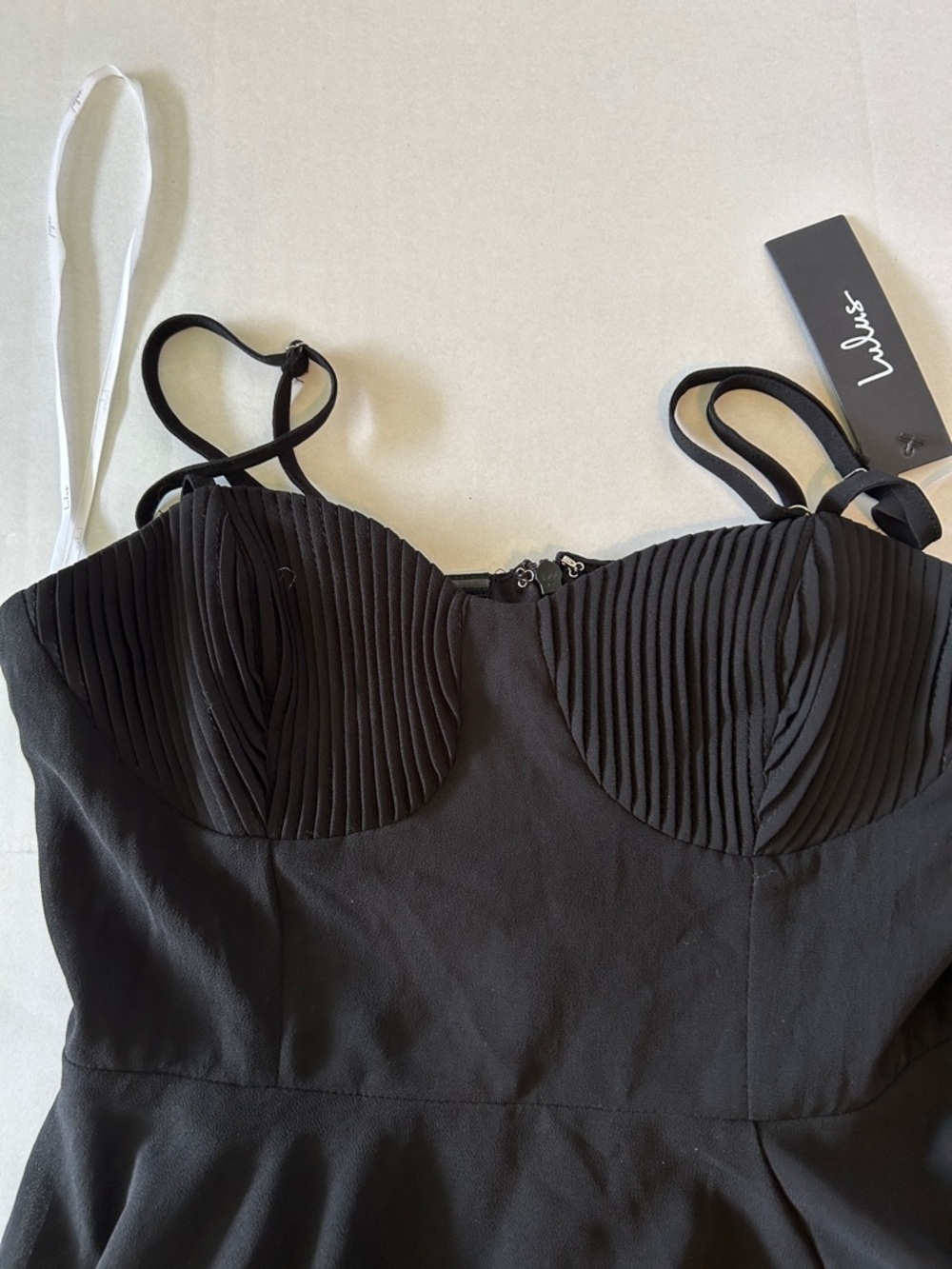 LULUS  BLACK MAXI DRESS WITH SWEETHEART BODICE AJUSTABLE STRAPS SMALL - Picture 15 of 15